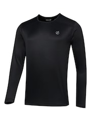 Dare 2b Black Ventura Grid Crew Fleece - Image 7 of 9