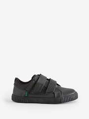 Kickers Black Tovni Twin Flex Leather Trainers - Image 1 of 5