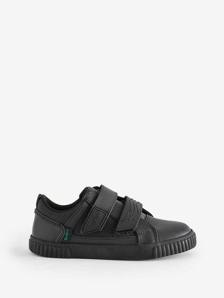 Kickers Black Tovni Twin Flex Leather Trainers - Image 1 of 5