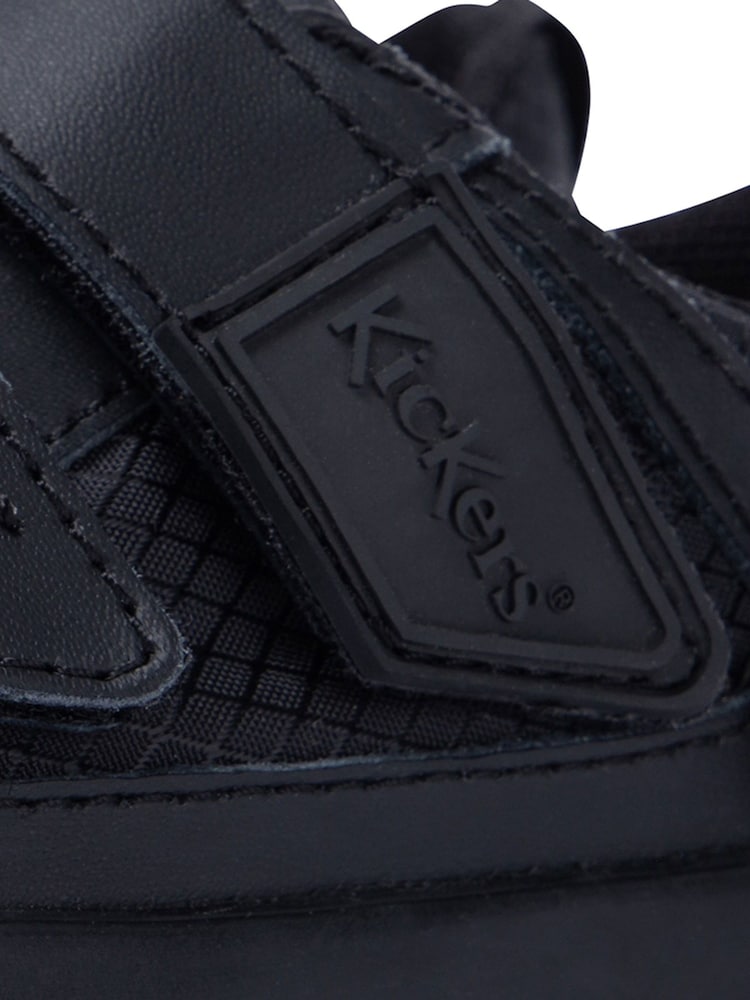 Kickers Black Tovni Twin Flex Leather Trainers - Image 5 of 5