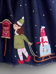 JoJo Maman Bébé Appliqué Hem Combo Dress - Imagen 4 de 4