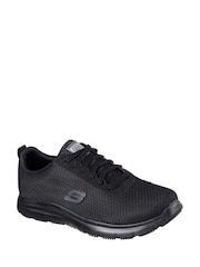Skechers Black Flex Advantage Slip Resistant Work Mens Trainers - Image 3 of 5