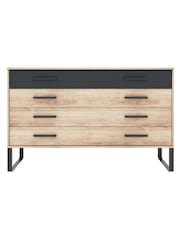 Wiemann Oak Jenson Chest of 4 Drawer Wide Drawers - Image 1 of 1