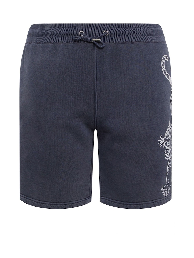 BadRhino Big & Tall Black Graphic Printed Shorts 2 Pack - Image 2 of 5 BadRhino Big & Tall Black Graphic Printed Shorts 2 Pack - Image 2 of 5