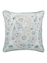 Bedeck of Belfast Celadon Oscar Celina Paisley Digital Print Cotton Cushion - Image 2 of 4