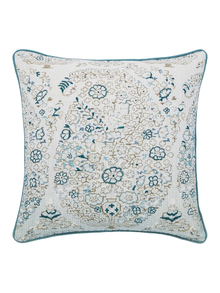 Bedeck of Belfast Celadon Oscar Celina Paisley Digital Print Cotton Cushion - Image 2 of 4 Bedeck of Belfast Celadon Oscar Celina Paisley Digital Print Cotton Cushion - Image 2 of 4