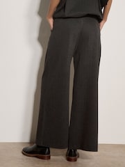 Apricot Grey Herringbone Wide-Leg Trousers - Image 2 of 4