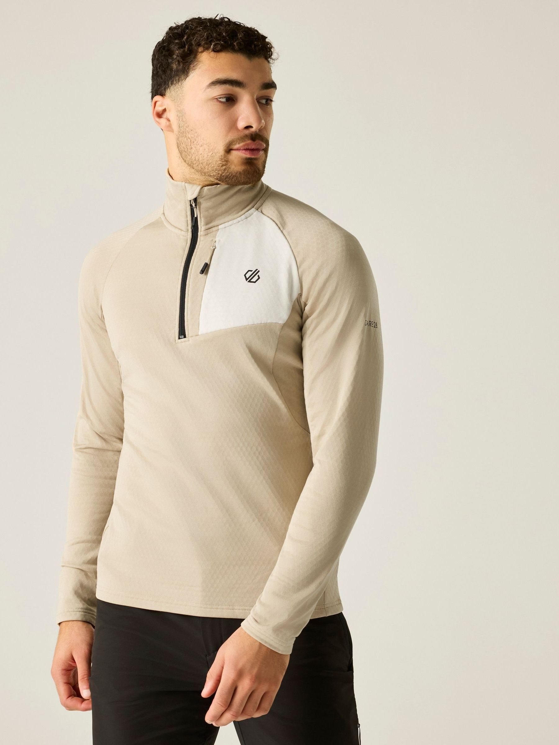 Dare 2B Men's Beige Venture Overhead Stretch Midlayer Size: Xxxl - Image 4