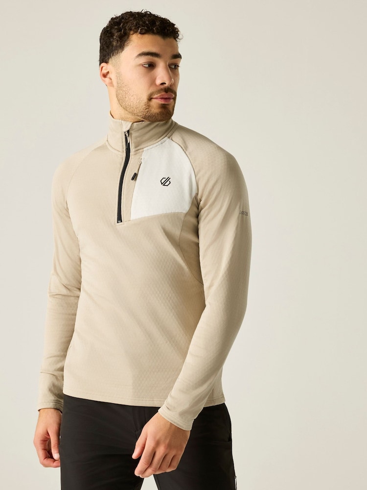 Dare 2b Natural Venture Half Zip Stretch Midlayer Fleece - Image 1 of 7 Dare 2b Natural Venture Half Zip Stretch Midlayer Fleece - Image 1 of 7