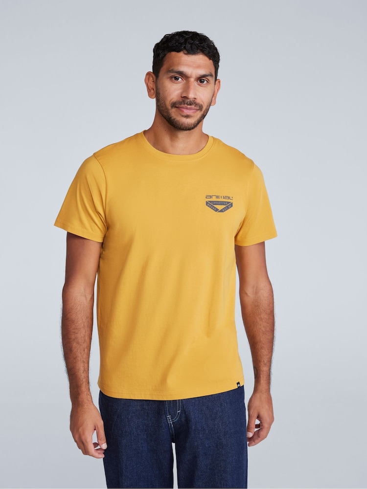 Animal Yellow Mens Jacob T-Shirt - Image 2 of 5 Animal Yellow Mens Jacob T-Shirt - Image 2 of 5