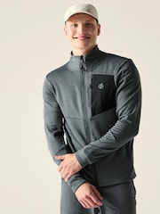 Dare 2b Grey Venture Stretch Midlayer Fleece - Image 1 of 8