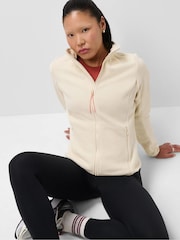 Sweaty Betty Nude Evergreen Zip Up Fleece - Image 1 of 6