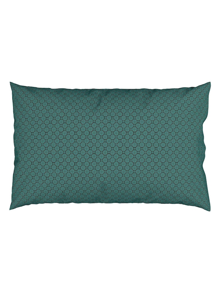 V&A Green Chinese Magpie 100% Cotton Pillowcase Pair - Image 4 of 4 V&A Green Chinese Magpie 100% Cotton Pillowcase Pair - Image 4 of 4