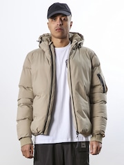 Religion Brown Medium Weight Padded Puffer Jacket - Image 1 of 6