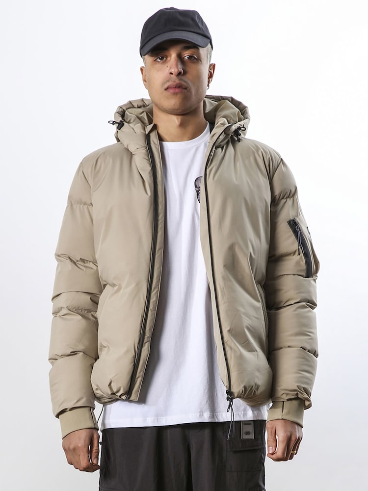 Religion Brown Medium Weight Padded Puffer Jacket - Image 1 of 6