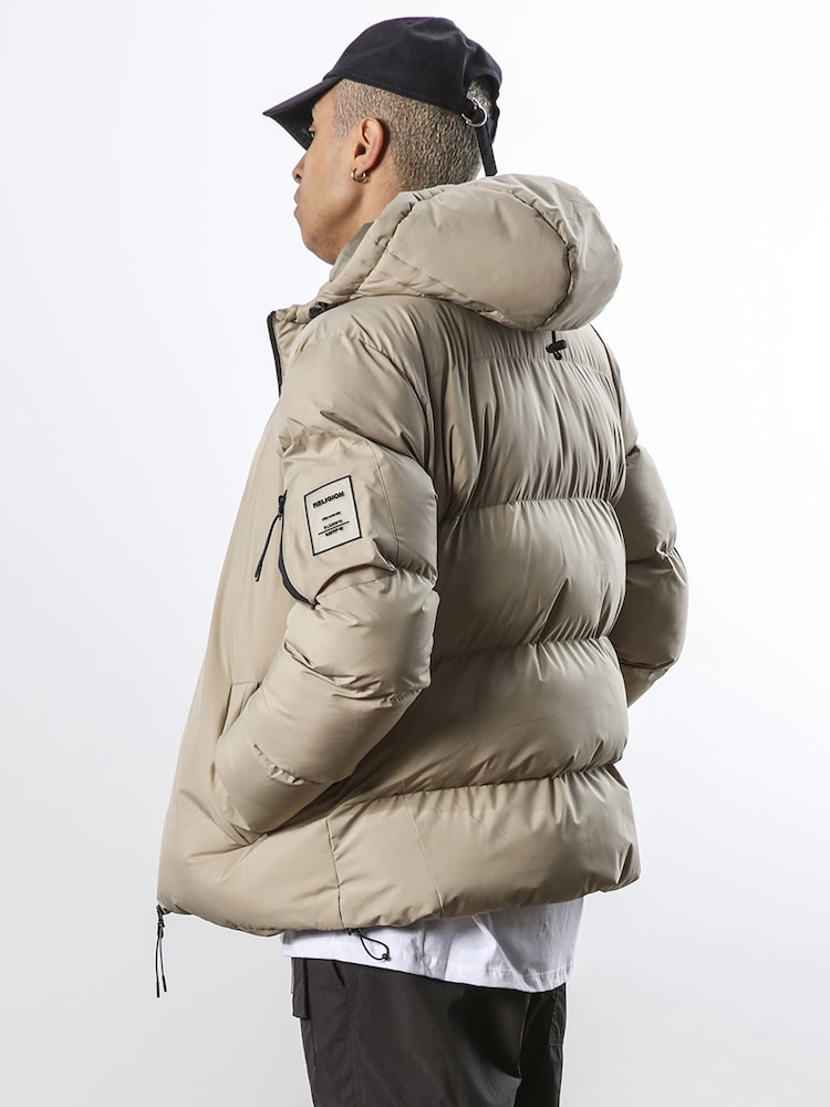 Religion Brown Medium Weight Padded Puffer Jacket - Image 2 of 6