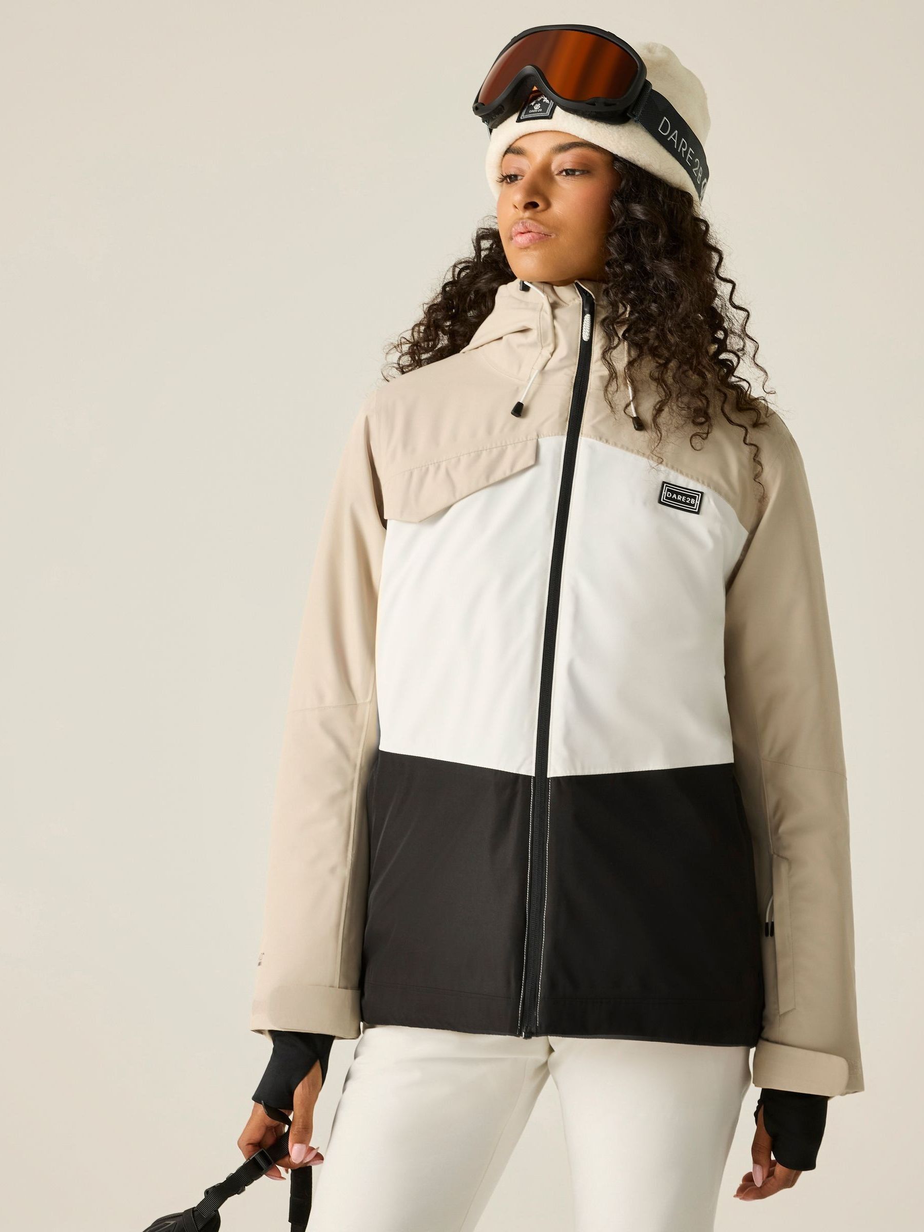 Dare 2B Women's White Powder Ski Jacket Size: 20 - Image 4