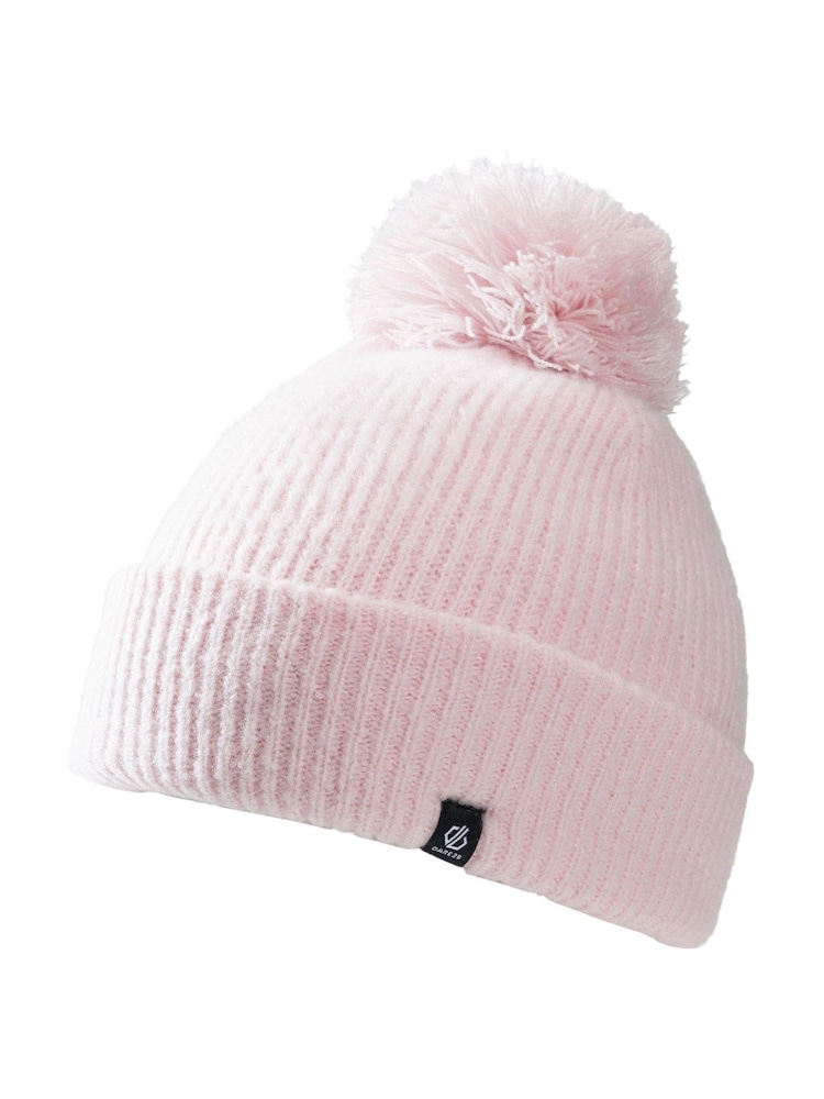Dare 2b Pink Maya Pom Beanie Hat - Image 2 of 3 Dare 2b Pink Maya Pom Beanie Hat - Image 2 of 3