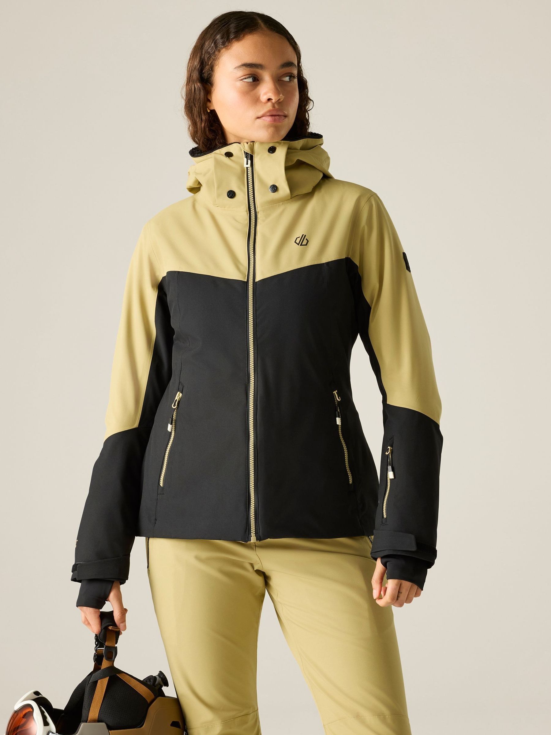 Dare 2B Women's Flurry Iii Ski Jacket - Beige Size 18 - Image 3