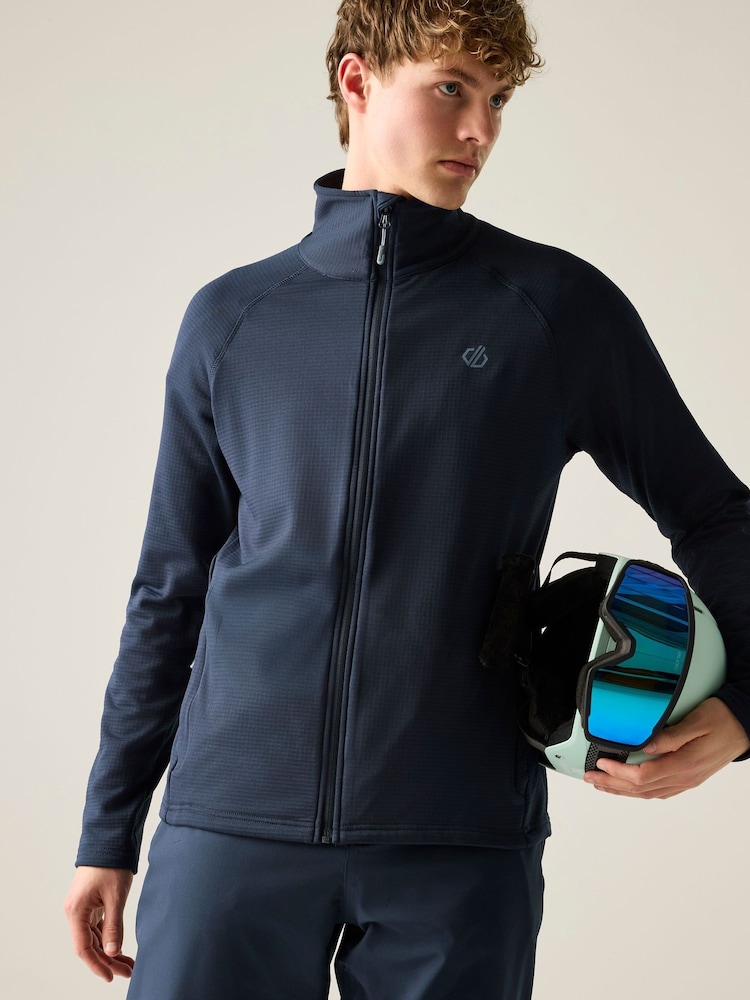 Dare 2b Blue Fuse Up Full Zip Stretch Midlayer Fleece - Image 1 of 9 Dare 2b Blue Fuse Up Full Zip Stretch Midlayer Fleece - Image 1 of 9