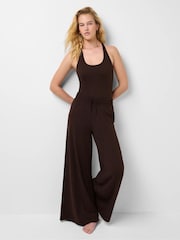 Sweaty Betty Brown Glow Studio Halter Neck Tank - Image 1 of 6