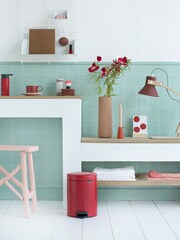 Brabantia Red NewIcon 5L Pedal Bin - Image 2 of 3
