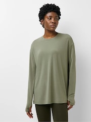 Grønn - Sweaty Betty Soft Flow Studio Langermet Topp - Bilde 3 av 6