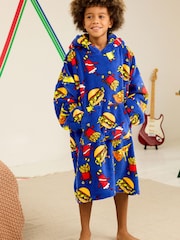 Bright Blue Food Hooded Blanket (3-16yrs) - Image 1 of 5