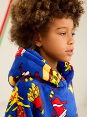 Bright Blue Food Hooded Blanket (3-16yrs) - Image 3 of 5