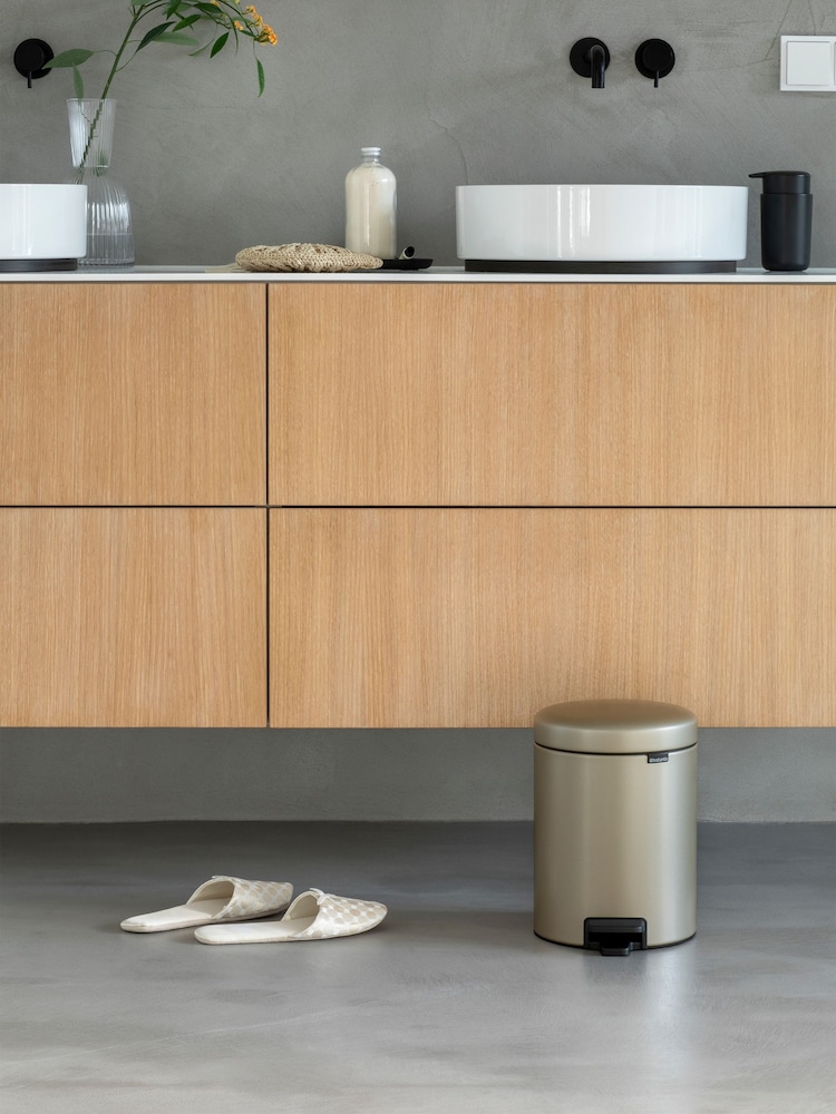 Brabantia Champagne NewIcon 5L Pedal Bin - Image 1 of 5