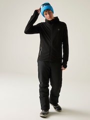 Dare 2b Black Venture Hooded Stretch Midlayer Fleece - Image 3 of 10