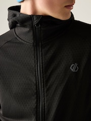 Dare 2b Black Venture Hooded Stretch Midlayer Fleece - Image 4 of 10