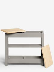 Dove Grey Malvern Oak Effect Large Sofa Side Table - Image 5 of 8