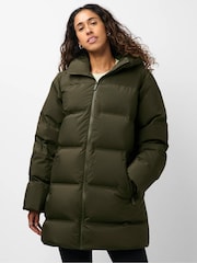 Sweaty Betty Green Nimbus Mid Waterproof Puffer Jacket - Image 3 of 6