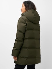 Sweaty Betty Green Nimbus Mid Waterproof Puffer Jacket - Image 4 of 6