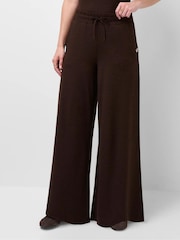 Sweaty Betty Brown Glow Palazzo Wide Leg Trousers - Image 2 of 6
