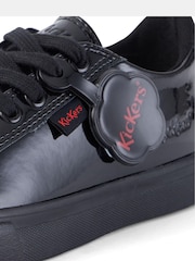 Kickers Black Tovni Lacer Patent Trainers - Image 4 of 4