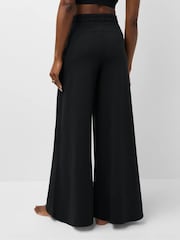 Sweaty Betty Black Glow Palazzo Wide Leg Trousers - Image 3 of 6