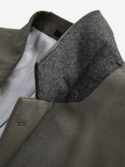 Sage Green Relaxed Fit EDIT Slouchy Style Suit Jacket - Image 8 of 10