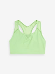 Lime Green Next Active Sports Reformer Non Pad Mesh Insert Bra - Image 7 of 8
