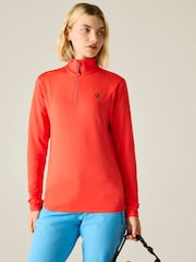 Dare 2b Orange Lowline II Stretch Midlayer Fleece - Image 1 of 9