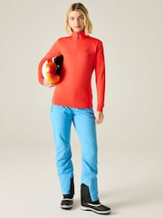 Dare 2b Orange Lowline II Stretch Midlayer Fleece - Image 3 of 9