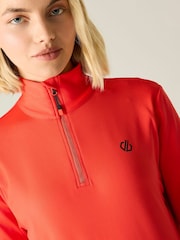 Dare 2b Orange Lowline II Stretch Midlayer Fleece - Image 4 of 9