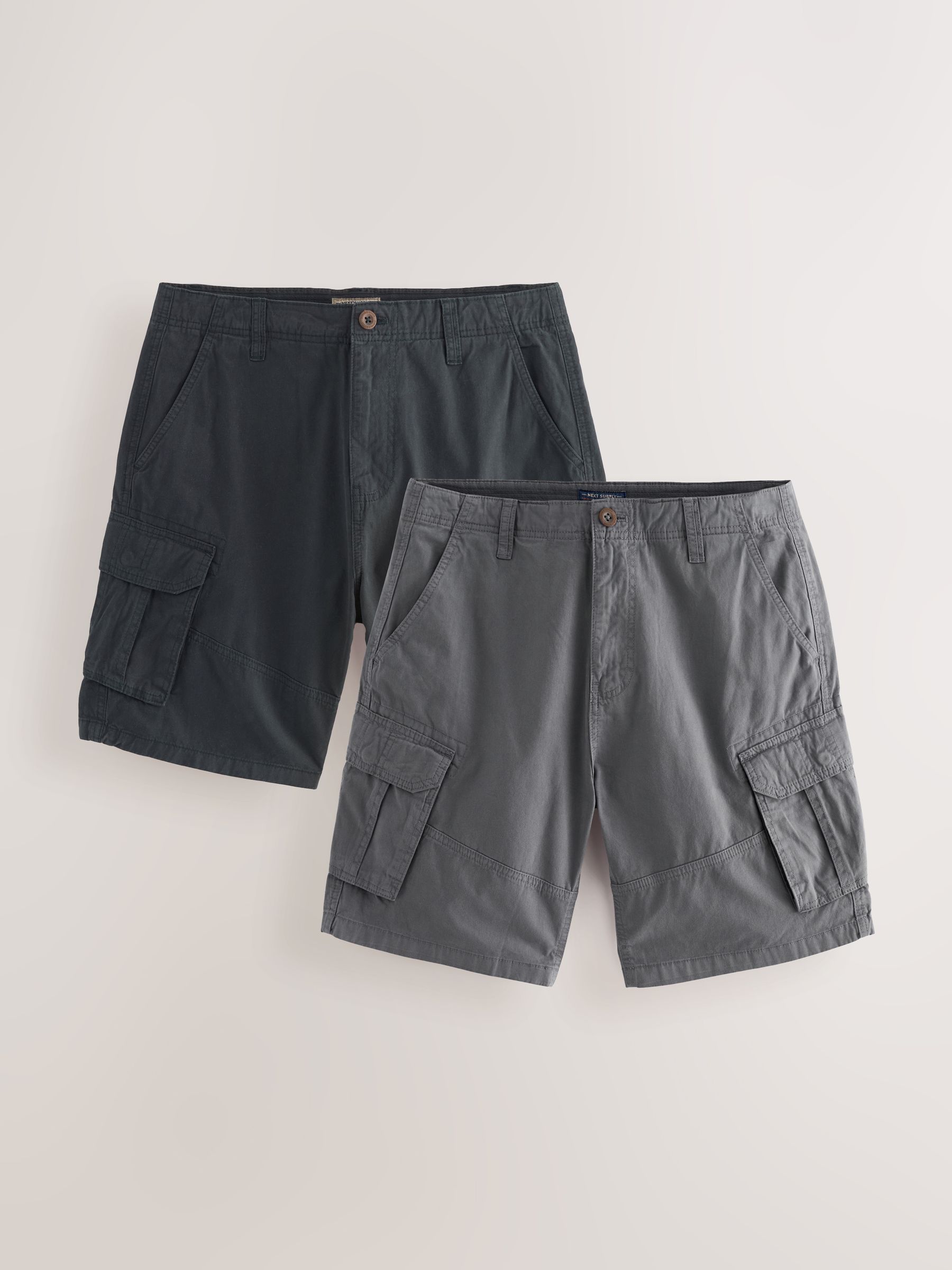 Navy & Grey Fleece Shorts (2 Pack)