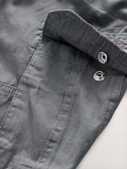 Navy/Grey 100% Cotton Cargo Shorts 2 Pack - Image 10 of 10