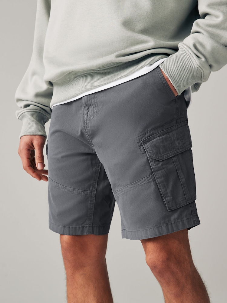 Marine/Gris - 100% coton Short Cargo 2 Lot - Image 3 of 10