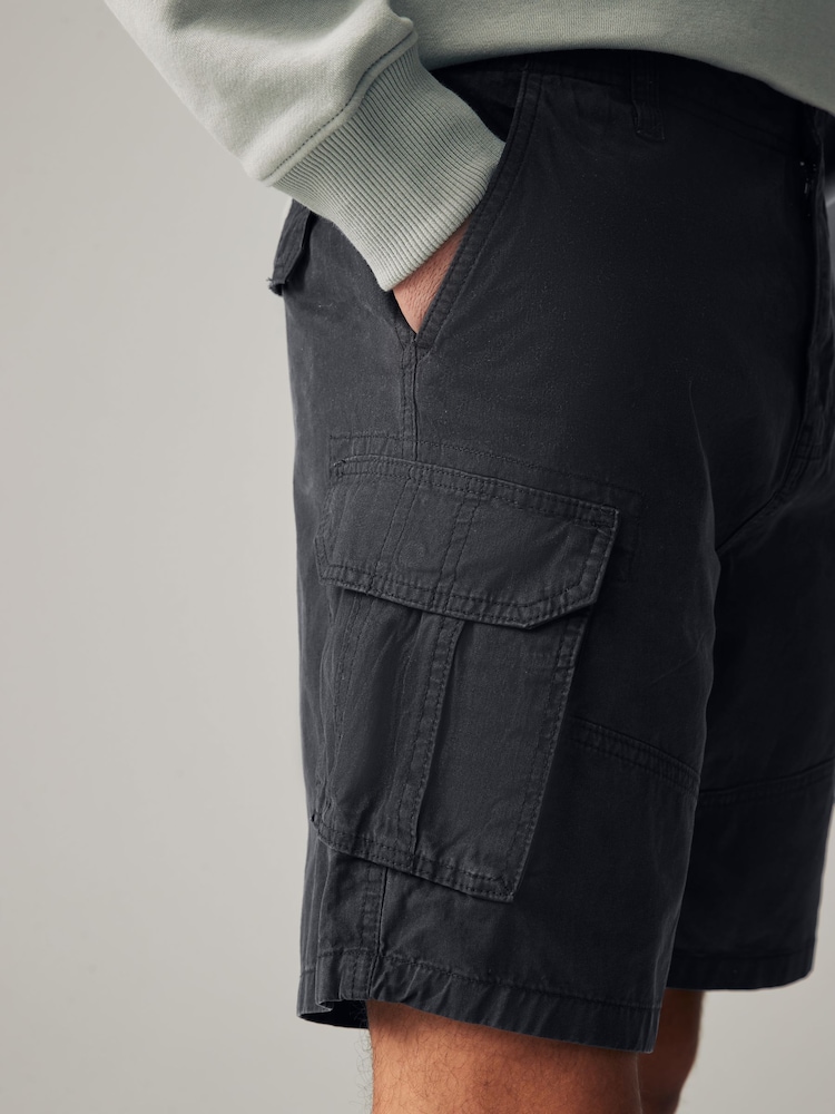 Marine/Gris - 100% coton Short Cargo 2 Lot - Image 5 of 10