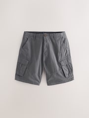 Navy/Grey 100% Cotton Cargo Shorts 2 Pack - Image 7 of 10