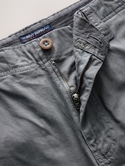 Navy/Grey 100% Cotton Cargo Shorts 2 Pack - Image 8 of 10