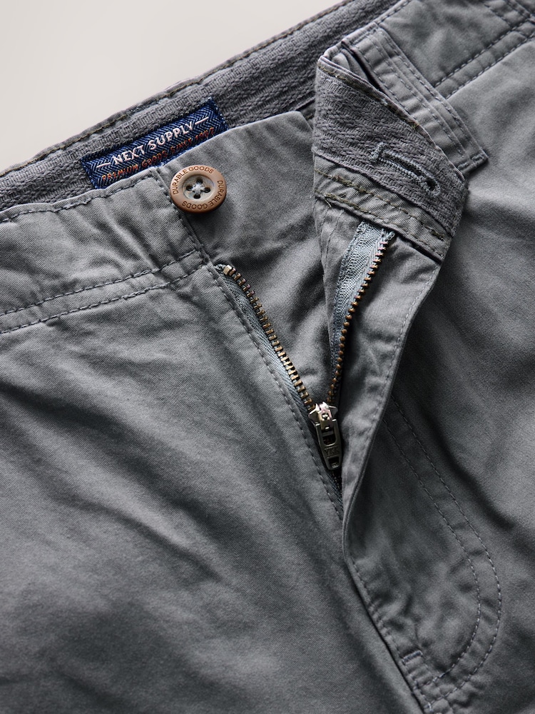 Marine/Gris - 100% coton Short Cargo 2 Lot - Image 8 of 10